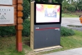 Kiosque en plein air avec la télévision étanche sur les marchés mondiaux
